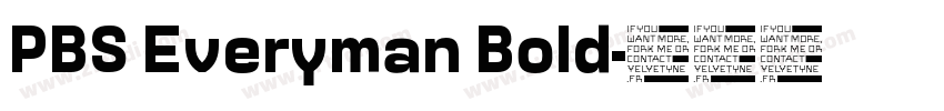 PBS Everyman Bold字体转换